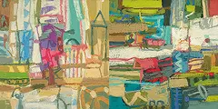 Untitled by Kishor Shinde, Oil on canvas, sold Nov 2011