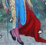 Who I am? by G.R. Iranna, Oil on canvas, sold Nov 2011