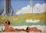 A Day at the Beach by Praneet Soi, Acrylic on canvas board, sold Nov 2011