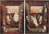 Untitled by T.V. Santhosh, Watercolour and charcoal on paper, sold Nov 2011