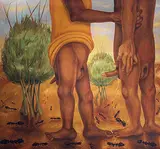Characteristics among Black Ants by Gopikrishna, Oil on canvas, sold Nov 2011