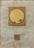 Stingers Lair by Manisha Gera Baswani, Gouache, mirror and jaali on Shikishi board, sold Nov 2011