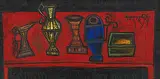 Untitled by F. N. Souza, Oil on board, offered Sep 2011