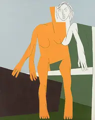 Untitled by Tyeb Mehta, Oil on canvas, sold Sep 2011