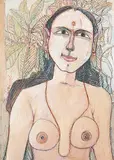 Untitled by K. Laxma Goud, Watercolour and dry pastel on paper, offered Sep 2011