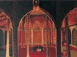 Epiphany: 'The Parable of the Swines' (Cuckoonebulopolis) by Surendran Nair, Oil on canvas, sold Sep 2011