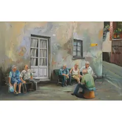 Untitled by Barbara Fracchia, oil on canvas, sold May 2026