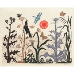 Untitled by Emmy Lou Packard, woodcut on paper, sold May 2026