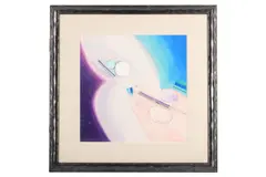 Untitled by Charles Sutton, gouache on paper, offered Feb 2020