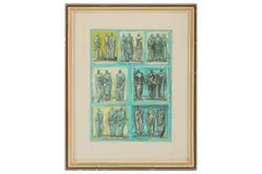 Untitled by Henry Moore, lithograph, offered Feb 2020