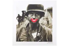 Soldier by Gee Vaucher, oil, offered Jan 2020