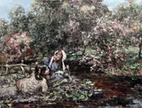 Waterlilies by Edward Atkinson Hornel, 1911, oil on canvas, sold Dec 2015