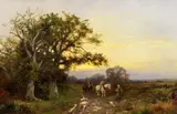 Sunset After Rain by David Bates, oil on canvas, sold Dec 2015