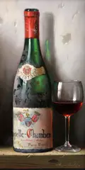 Chambertin 1970 by Raymond Campbell, oil on panel, sold Dec 2015