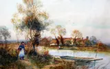 Tom Kinsley by Albert Kinsley, watercolour, sold Dec 2015