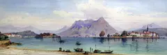 Lac Maggior by Giuseppe Corelli, 1875, watercolour, sold Dec 2015