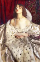 The Young Duchess by Frank Cadogan Cowper, 1917, watercolour, sold Dec 2015