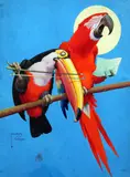 Parrot and Toucan Duet by Lawson Wood, Wood, sold Dec 2015