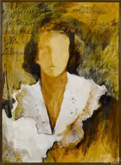portrait by Molly Dee, oil on canvas, offered Sep 2014