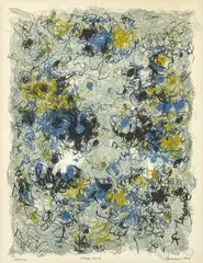 Lithofa 64/53 by Rolf Cavael, 1964, lithograph, sold Feb 2024