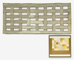 Untitled (Geometirc Composition) / Malibu Series #27 (2 Works) by Tom Holland, oil on paper and epoxy resin on fiberglass, sold Feb 2024