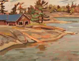 Georgian Bay by A. Y. Jackson, 1947, oil on board, sold May 2016