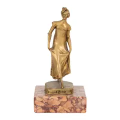 La Parisienne by Henri Varenne, bronz, marmură, sold Oct 2026