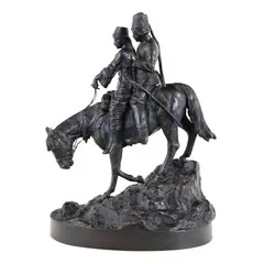 Cazaci călare by Albert Moritz Wolff, bronz, offered Oct 2026