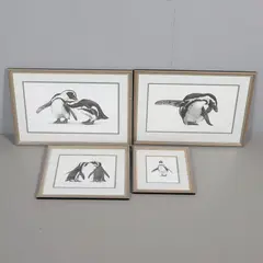 Preening Partners; Jackass Penguin Group; Waddle; High Kickin (4) by Gary Hodges, pencil signed and numbered 91/850 to margin, sold Oct 2026