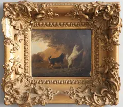 'Puss In Danger' by Martin Ward, oil on oak panel, sold Oct 2026