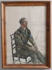 Portrait Of Ashley Gibson (1885-1948), Former Editor Of The Straights Times & Malay Mail by Álvaro Guevara, oil on paper, sold Oct 2026