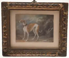 Study Of An Italian Greyhound by Ernst Heinrich Abel, gouache on paper, sold Oct 2026
