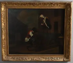 Monkeys Sharpening Knives by Alexis Peyrotte, Oil on canvas, sold Oct 2026