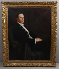Portrait Of A Gentleman by Thomas Edwin Mostyn, oil on canvas, sold Oct 2026