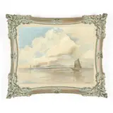 Seascape by Franklin Dullin Briscoe, Oil on canvas (lined), sold May 2021