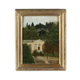 At Baden Baden by Julia A. Shaw, Oil on paperboard, sold May 2021