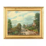 Road Near Juniata Park by Harry Whitworth, Oil on canvas (lined), sold Apr 2021