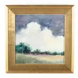 Summer Landscape by Ed Hicks, Oil on canvas, sold Apr 2021