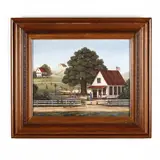 Robbie Learns a Lesson by Beth Cummings, Oil on canvas, sold Apr 2021