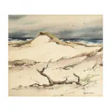 Cape Dunes by John Cuthbert Hare, Watercolor on paper, sold Apr 2021