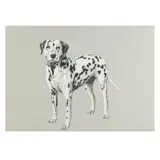 Portrait of a Dalmation by Evelyn Leavens, Pastel and charcoal on paper, sold Apr 2021