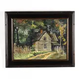 Deserted by W. Reginald Watkins, Oil on Masonite, sold Apr 2021