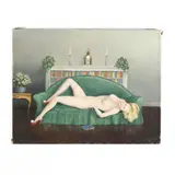 Reclining Nude by Francis Dixon, Oil on canvas, sold Apr 2021
