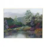 Contemporary Landscape in Pastel by Judy Crane, On paper, sold Apr 2021