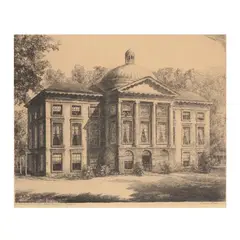 First North Carolina State Capitol, Raleigh, North Carolina by Louis Orr, Etching, sold Apr 2021