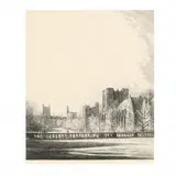 South End of the Main Quadrangle, Duke University by Louis Orr, Etching, sold Apr 2021