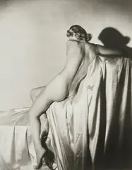 Lisa on Silk, N.Y. by Horst P. Horst, 1940, Gelatin silver print, printed later, offered Oct 2026