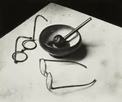 Mondrian's Pipe and Glasses by André Kertész, 1926, Gelatin silver print from André Kertész, printed 1981, sold Oct 2026