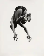 Pleasures and Terrors of Levitation #14 by Aaron Siskind, 1957, Gelatin silver print, sold Oct 2026