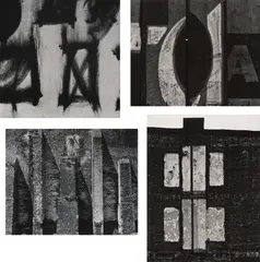 Selected Images by Aaron Siskind, 1951-1974, Four gelatin silver prints, sold Oct 2026